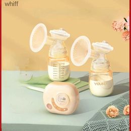 Breastpumps Electric Bilateral Breast Pump Milking Machine Maternal Suction Large Automatic Breast Pump Double-Headed Milk SucklingC24318