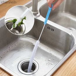 Other Household Cleaning Tools Accessories NEW 71CM Pipe Dredging Spiral Brush Sink Drain Overflow Bathroom Sewer Hair Catcher Clog Plug Hole Remover Tool 240318