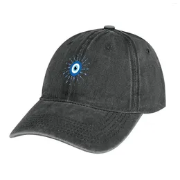 Berets Evil Eye Cowboy Hat Luxury Cap Birthday Hiking Women Caps Men's