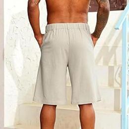 Men's Shorts Elastic Waistband Casual Men Beach Straight Leg Fit Streetwear For Summer