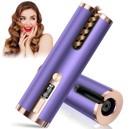 Irons Lofamy YX802 Wireless Automatic Curling Iron For Professional Portable USB Rechargeable Ceramic Hair Iron Curler Free Shipping