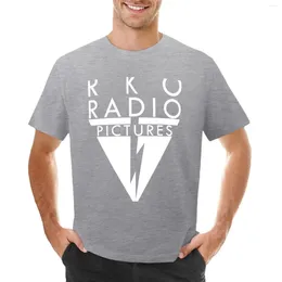 Men's Tank Tops RKO Radio Pictures Logo T-Shirt Oversized Sweat Customs Men Clothing