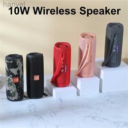 Portable Speakers New 10W Outdoor Wireless Speaker TG365 Bluetooth Speakers 1200mAh Powerful Bass Dual Loudspeaker TWS Pairing Portable Subwoofer 24318