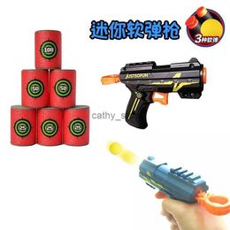 Gun Toy Small Pistol Mini CS Desert Eagle Ball Bullet Gun Simulation Boy Soft Bullet Gun Matching Gun Target Combination For KidL2403