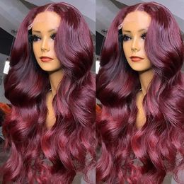 Synthetic Wigs Lace Front Wig Pre Plucked Hairline with Baby Hair Kinky Straight Human Hair Feeling Synthetic Wig Natural 240328 240327