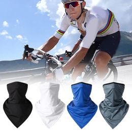 Cycling Caps Summer Hiking Scarf Hike Sports Bandana Neck Gaiter Outdoor Fishing Anti-UV Balaclava Hanging Ear Triangle Face Mask