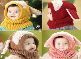 Girls Children Knit Winter Warm hats Puppy Beanie Caps0121693660