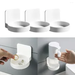 Hooks Self Adhesive Bottles Holder Tray Bathroom Storage Rack Wall Mounted Hand Soap Dispenser Kitchen Spice Bottle Support