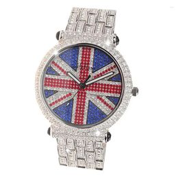 Wristwatches Luxury Marisa Women's Watch Genuine Full Diamond Fashion Trend Large Dial Starry Rhinestone Strap Men's