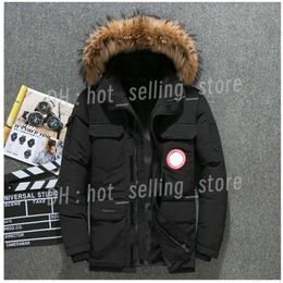 Down Jacket Women's And Men's Medium Length Winter New Canadian Style Men Overcame Lovers' Working Clothes Thick Goose Down Jacket 14