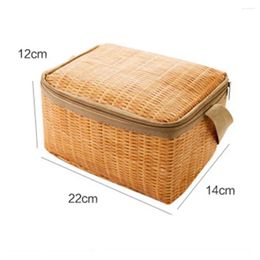 Storage Bags Beach Food Drink Thermal Box OPP Aluminum Film Insulated Lunch Bag Picnic Insulation Handbag Portable Ice Pouch