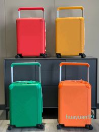 Designer -Leather top quality suitcase women travel air boxes boarding cabin carry on luggage bags