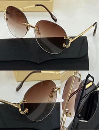 Sunglasses For Men and Women Summer style AntiUltraviolet Retro Egg type Plate Frameless Fashion Eyeglasses Random Box 01249108689