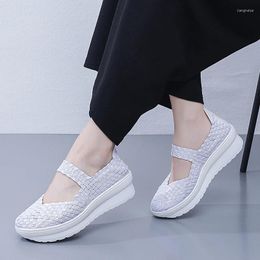 Walking Shoes Women Knit Sneakers Summer Breathable Athletic Running Gym Fashion Lightweight Sport