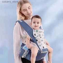 Carriers Slings Backpacks New Ergonomic Baby Carrier Infant Baby Hipseat Carrier 3 In 1 Front Facing Ergonomic Kangaroo Baby Wrap Sling 0-48 Month L240318