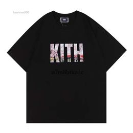 Kith Mens t Shirt Designer Men Tees Summer Casual Pure Cotton Sweat Absorbing Short Sleeved Street Fashion Unisex Clothing 953