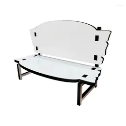 7/4 Inch In Loving Memory Small Chair Custom Wood MDF Sublimation Memorial Benches Blank 10Pcs Easy To Use White & Black