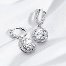 Dangle Earrings DRring 1-3ct Real Moissanite Drop For Women Sparkling Diamond Earings S925 Sterling Silver Jewellery Wholesale GRA