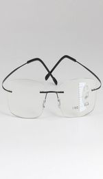 Frameless glasses frame rimless multifocus progressive reading glass for Women Men Presbyopic Eyeglasses Magnifier Old Man2882585