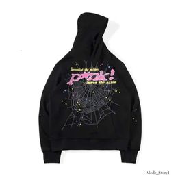 Hoodies 2023 Sky Blue Sp5der 555555 Hoodie Men Women High Quality Angel Number Puff Pastry Printing Graphic Spider Web Sweatshirts 287