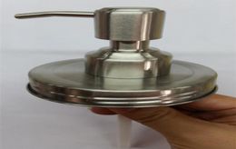 100 Sets DIY Mason Jar Soap Dispenser Pump Lid And Collar For Mason Liquid lotion Pump HY01B7062974