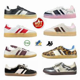 Fashion Designer Wales Bonner silvery OG Casual Shoes Pony Leopard Sneakers Sporty Rich White Black Vegam Gum Cream Green Red Platform Flat Sports Trainers ysw