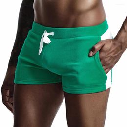 Men's Shorts Seobean-Men's Velvet Sweat Vintage Boxer Gym Male Panties Thick Pocket Jogger