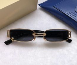 Sunglasses 2021 Brand Wu Cooperation Fashion Men Classic Metal Square Frame Women Unique Cool Glasses GW0024850229