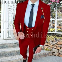 Suits Thorndike New Arrival Men's Suit Jacket 13 Colours Design Party Prom Suits Slim Fit Single Breasted Blazer Custom Made
