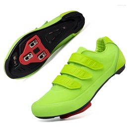 Cycling Shoes Men Women Self-locking MTB Luminous Off-road Sneakers Mountain Bicycle Hook & Loop Bike