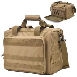 Bags Tactical Pistol Range Bag Molle Bag Large Capacity Outdoor Hunting Accessoroes Gun Bag Pistol Tool Bag Shoulder Pack