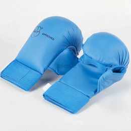 Protective Gear New Adults Kids Professional Boxing Gloves PU Karate Taekwondo Protector Pads Kickboxing Muay Thai Sanda MMA Training Equipments yq240318