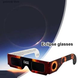 Sunglasses Protective Eye for Solar Eclipse 10/30/50 Pcs Solar Eclipse Glasses Safety Viewing Block for Harmful Uv Lightweight Y240318