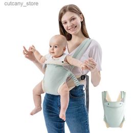 Carriers Slings Backpacks Baby Carrier Sling Wrap Simple Portable Newborn Toddler Backpack 0-36M Multifunction Kangaroo Wrap New Born Girl Boy Items L240318