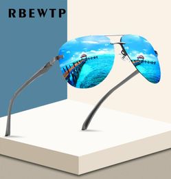 RBEWTP New 2019 Alloy Frame Classic Driver Men Sunglasses Polarised Coating Mirror Frame Eyewear aviation Sun Glasses For Women Y26858197