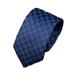 2023 Designer Silk Tie Tie Slim Mens Ties Narrow Business Men Jacquard Goven Necktie Set 7.5cm مع Box GG