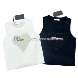 Women Shiny Sequin Tanks Letters Embroidered Sport Top Crew Neck Yoga Vest Summer Gym Tees