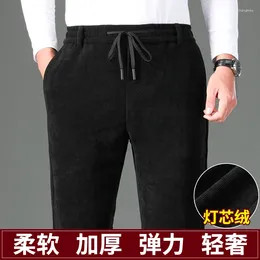 Men's Suits Corduroy Sports Pants For Men Loose Fitting Straight Tube Velvet Casual Black Thickened 5534