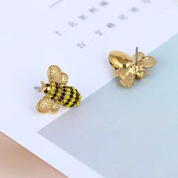 Stud Earrings European and American Jewellery Wholesale Inlaid Fashion Cute Little Bee Exquisite