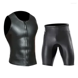 Women's Swimwear 2MM Men Women Triathlon Keep Warm Neoprene Buoyancy Trunks CR Smooth Diving Vests Super Elastic Light Leather Snorkeling