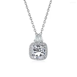 Chains Pure Silver Necklace Women's High Carbon Coloured French Elegant And High-end Feeling