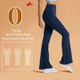 Lu Align Align Lu Lemon Naked Feel NUF High Waist Yoga Pants with Flared Bottoms Women, Lycra Material 2024 Gym Jogger Sports Lemon 202