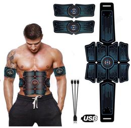 Sports Entertainment Vibration Belt Machine Ab Trainer EMS Abdominal Muscle Stimulator Toner Fitness Training Gear Home Gym Belt Q3872104