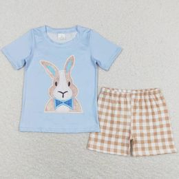 Clothing Sets Boutique Baby Boys Clothes Short Sleeve Shirts Shorts Spring Easter Kids Outfits Rabbits Cute