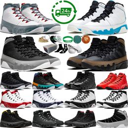 Men Basketball Shoes 9 9s Powder Blue Racer Chile Gym Fire Red Particle Grey 3M Olive Concord UNC Charcoal Anthracite Dream It Do It Mens Trainers Man Sports Sneakers