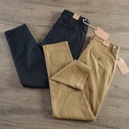 Men's Pants 8227# 2024 Summer American Retro Thin Quick-drying Stretch Casual Simple Slim CHINO Business Straight Trousers