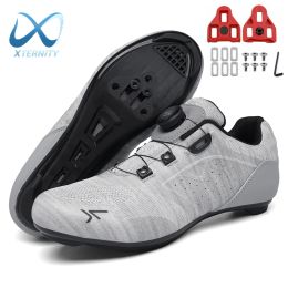 Footwear 2024 Large Size Cycling Shoes Men Breathable MTB Cleat Shoes SelfLocking Racing Road Bike SPD Shoes Ultralight Bicycle Sneakers