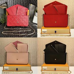 2024 Women Messenger Bag purse handbag original box 3 in 1 high quality with serial number date code with box M61267