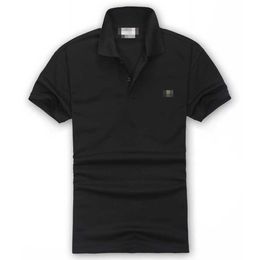 Men's Fashion Brand Men's T-shirt Classic Lapel Breathable Top Summer Boss Business Shirt Men's Asian Size S-XXXL