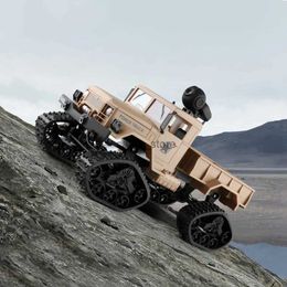 Electric/RC Car Fy001 1/16 2.4G 4Wd Rc Car 720P 0.3Mp Camera Wifi Fpv Brushed Off-Road Military Truck W/ Led Light VS WPL WLtoys Crawler ModelL2403